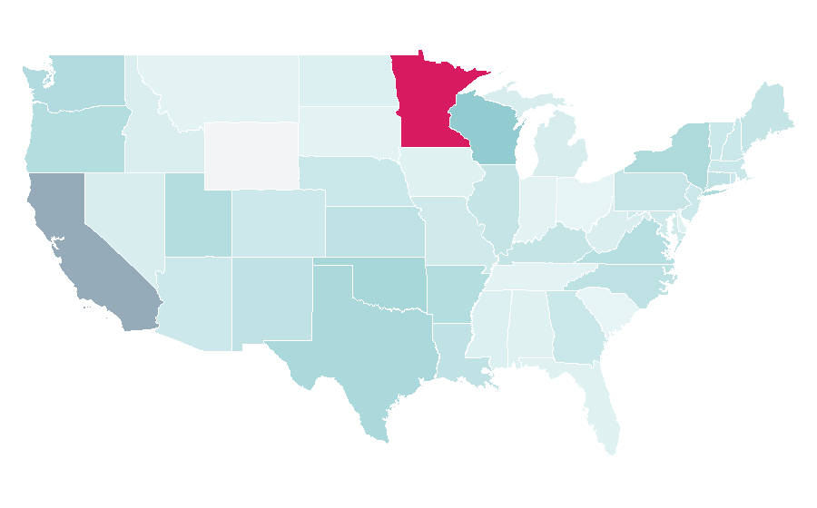 Affinity by region — Shaman, United States