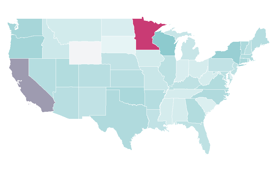 Affinity by region — Shamanism, United States