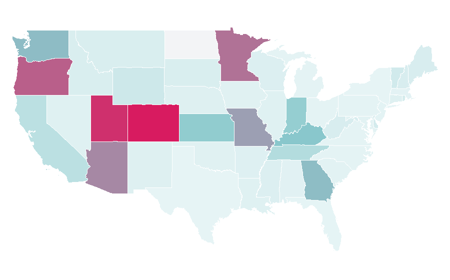 Affinity by region — Shane Company, United States