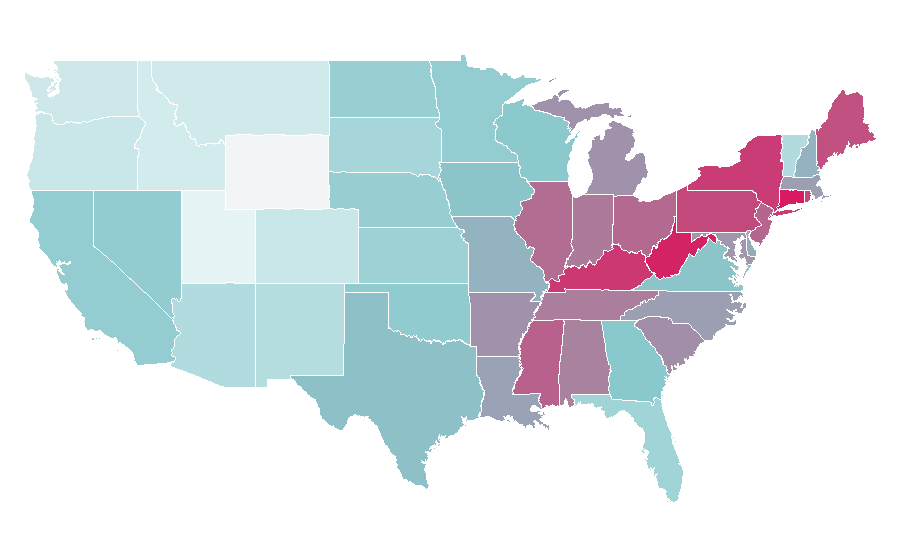 Affinity by region — Shane McMahon, United States