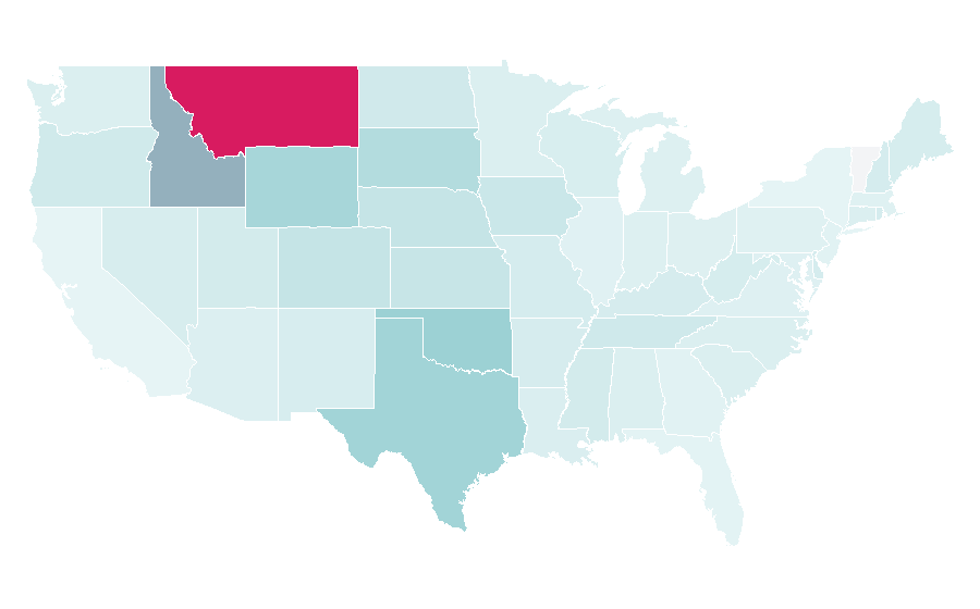 Affinity by region — Shane Smith and the Saints, United States