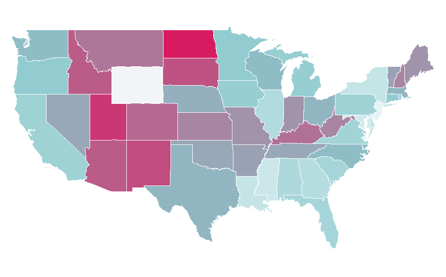 Affinity by region — Shar Pei, United States
