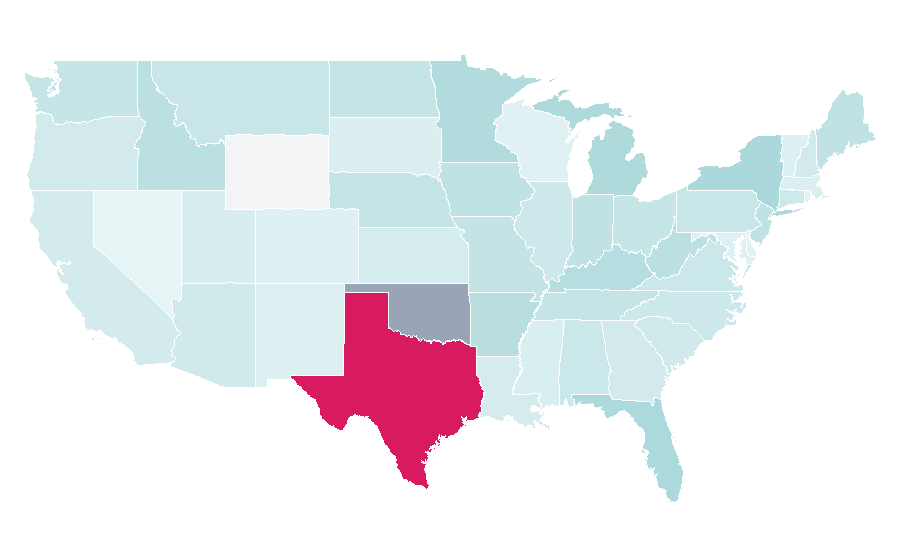 Affinity by region — Sharia, United States