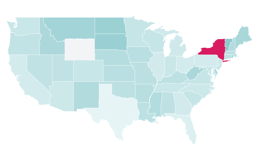 Affinity by region — Sharing economy, United States