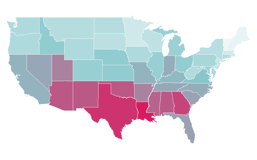 Affinity by region — Shark Tale, United States