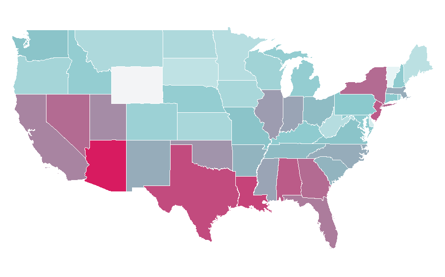 Affinity by region — Shark Tank, United States