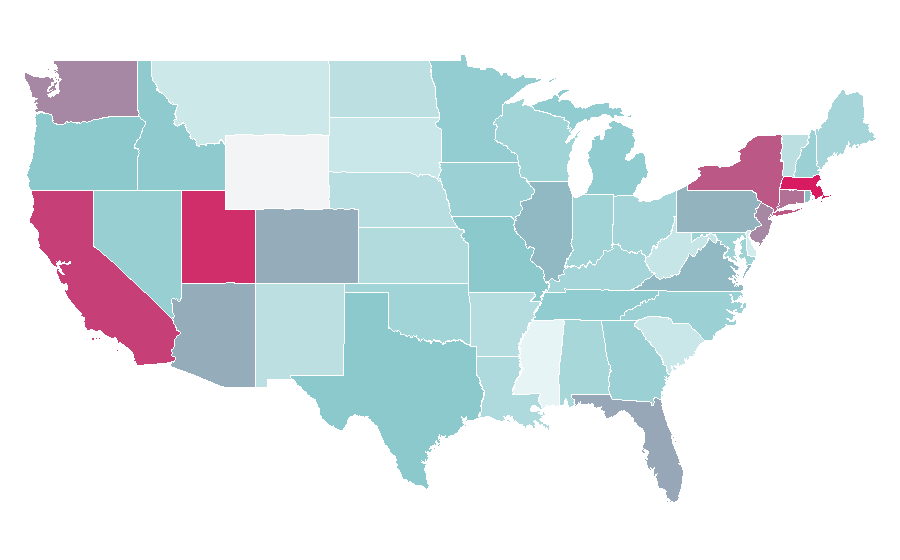 Affinity by region — Shawn Mendes, United States