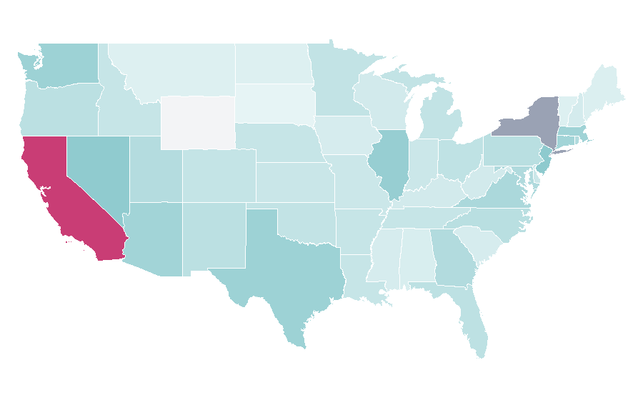 Affinity by region — Shay Mitchell, United States
