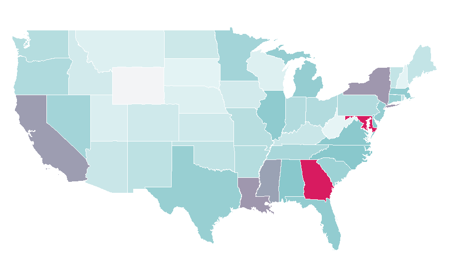 Affinity by region — Shea butter, United States