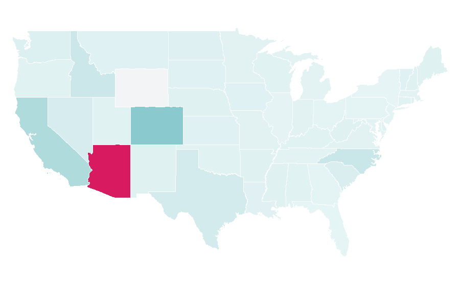Affinity by region — Shea Homes, United States