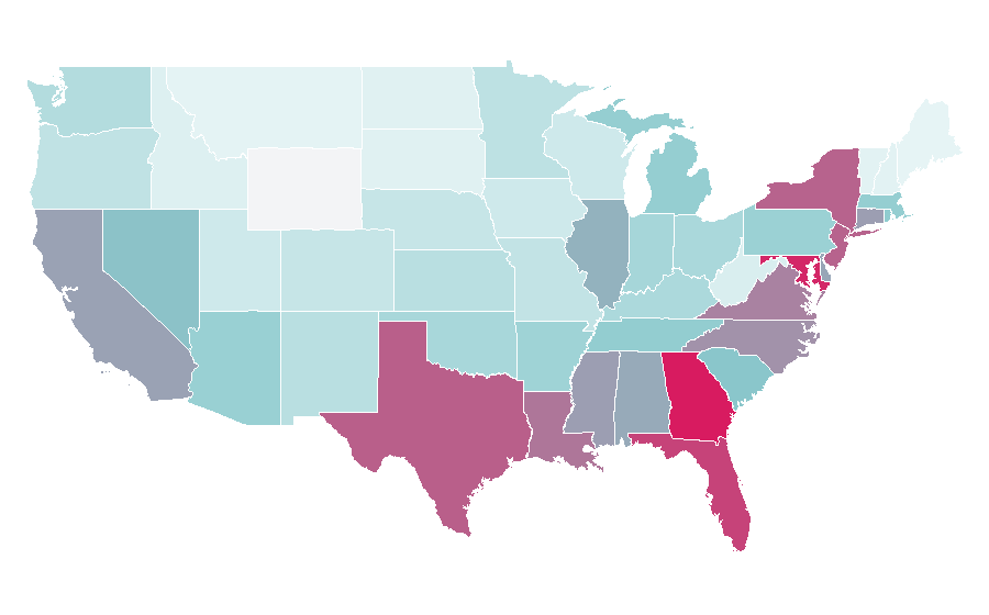 Affinity by region — Shea Moisture, United States