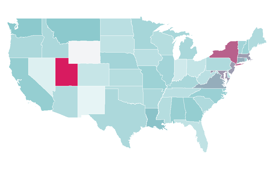 Affinity by region — Sheath dress, United States
