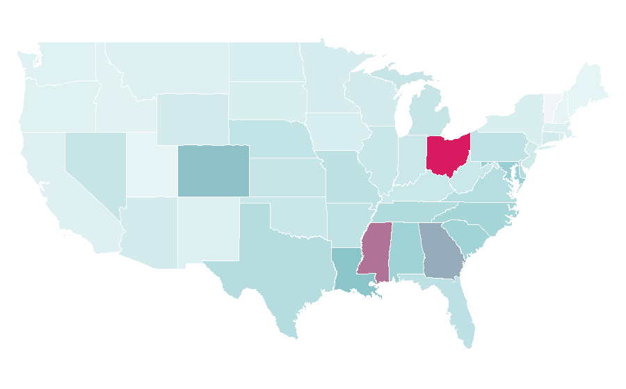 Affinität nach Region — Shedeur Sanders, USA