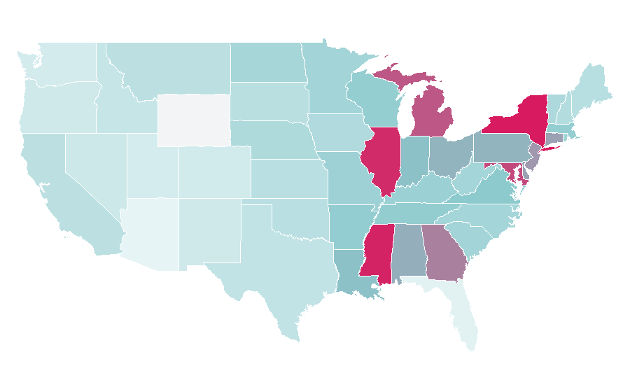 Affinity by region — Sheepskin boots, United States
