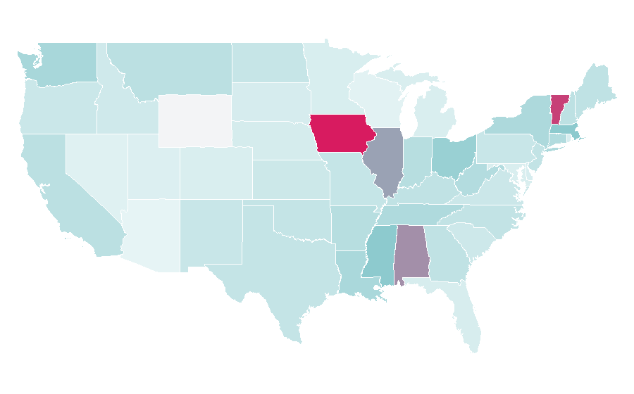 Affinity by region — Sheffield, United States