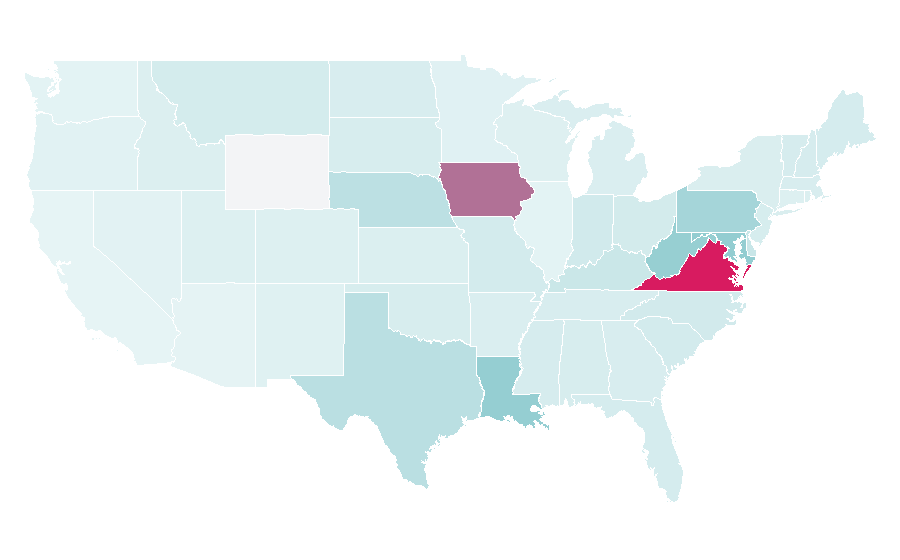 Affinity by region — Shenandoah, United States
