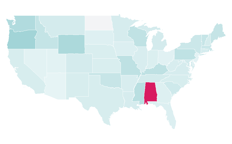 Affinity by region — Sherry, United States