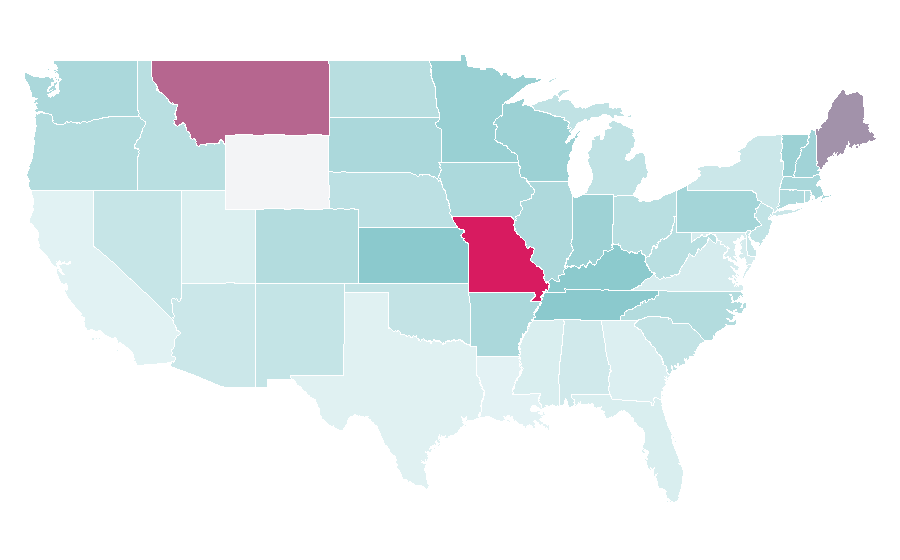 Affinity by region — Sheryl Crow, United States