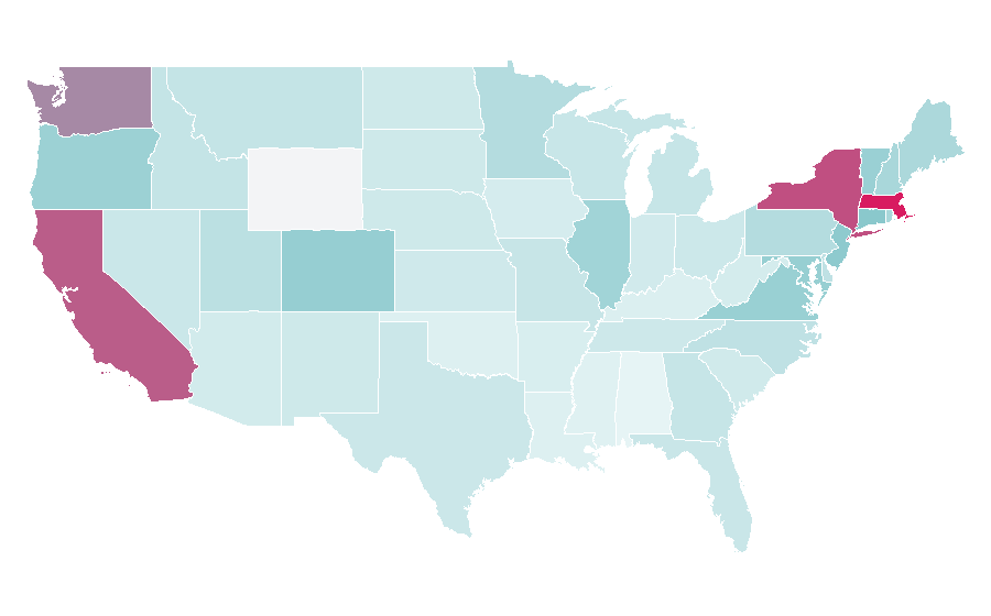 Affinity by region — Sheryl Sandberg, United States