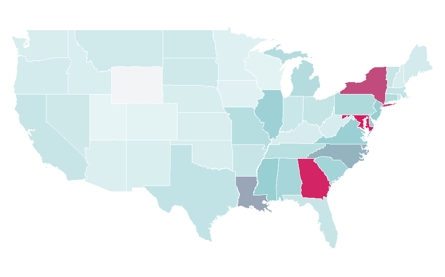 Affinity by region — She's Gotta Have It, United States