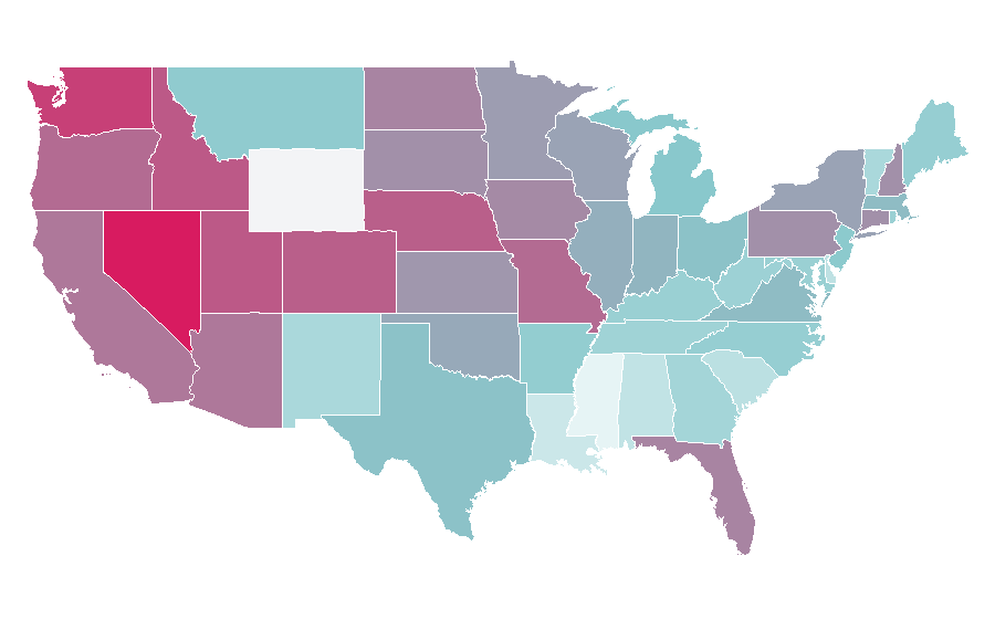 Affinity by region — Shiba Inu, United States