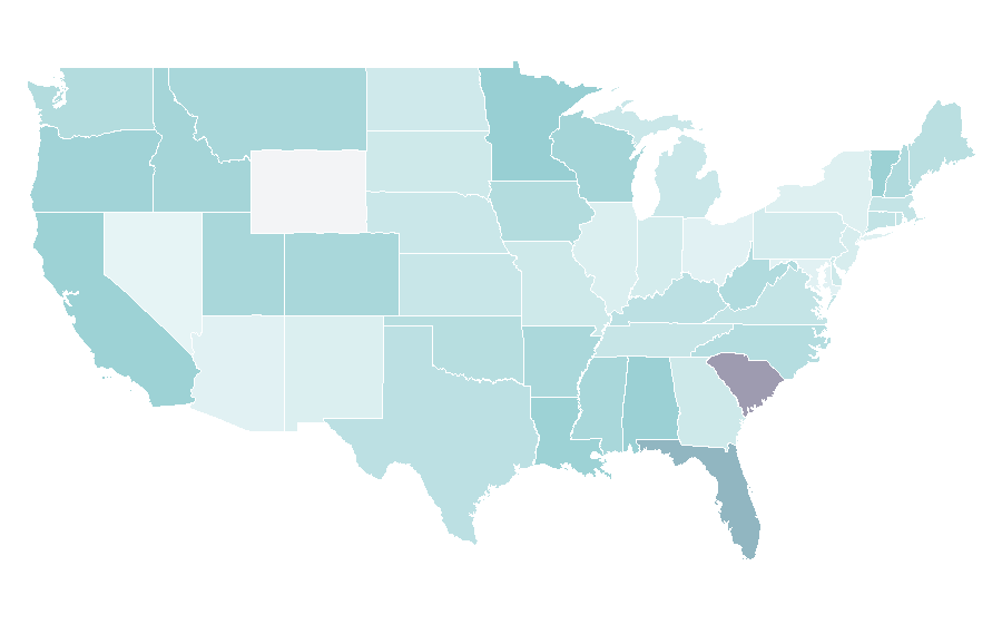 Affinity by region — Shimano, United States