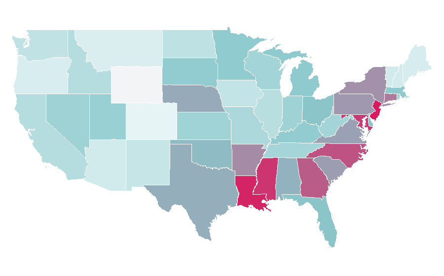 Affinity by region — Shimmer and Shine, United States