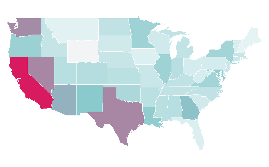 Affinity by region — Shin Ramyun, United States