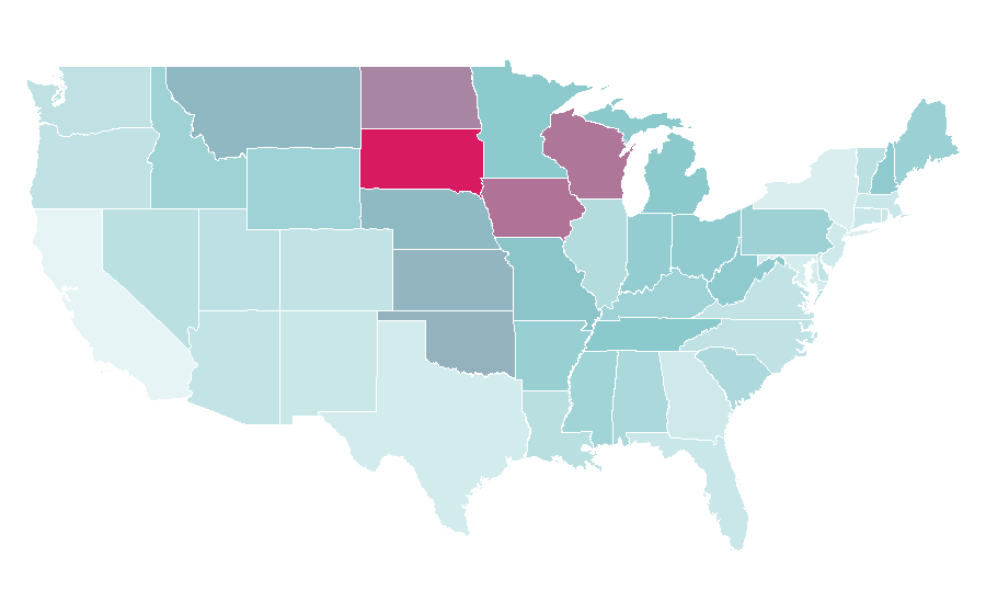 Affinity by region — Shinedown, United States