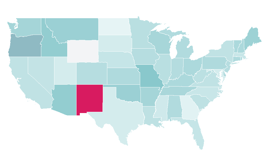 Affinity by region — Shirley MacLaine, United States