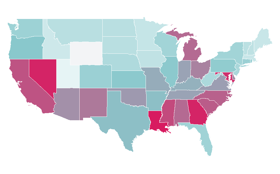 Affinity by region — Shock G, United States