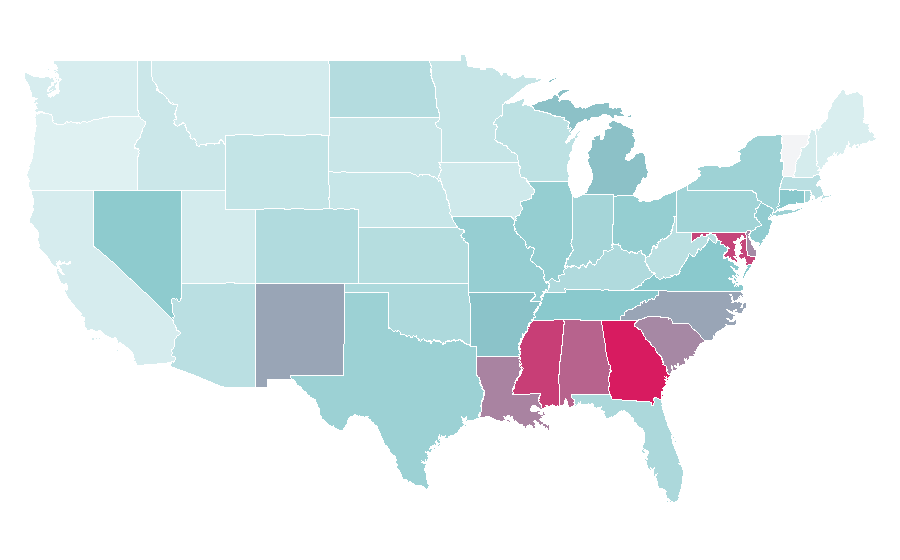 Affinity by region — ShoeDazzle, United States