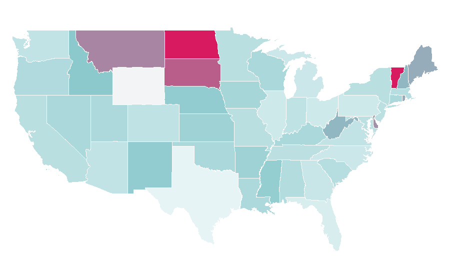 Affinity by region — Show business, United States