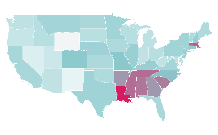 Affinity by region — Show Me Your Mumu, United States