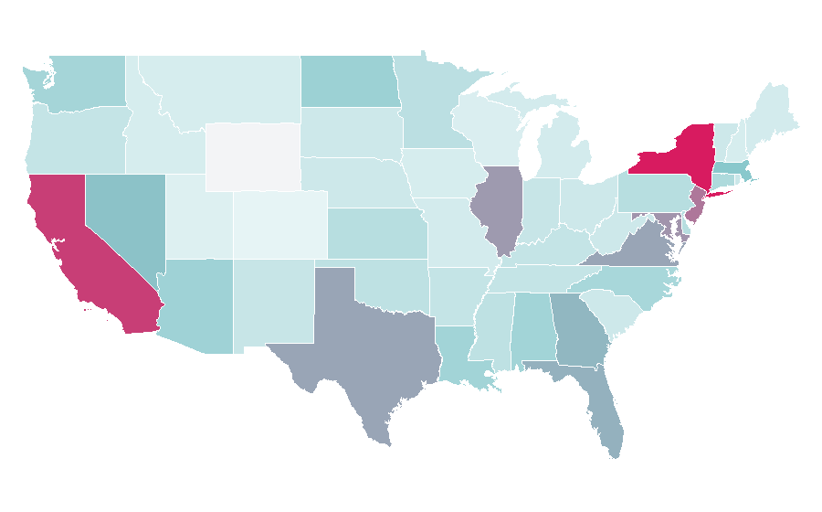 Affinity by region — Shower gel, United States