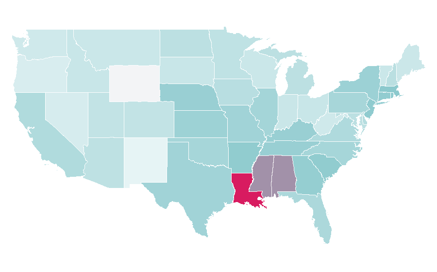 Affinity by region — Showpo, United States