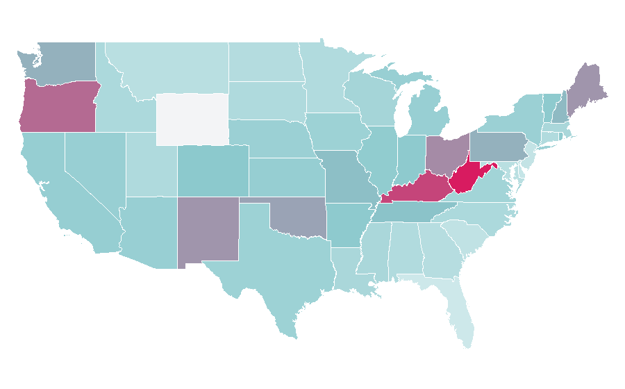 Affinity by region — Shudder, United States