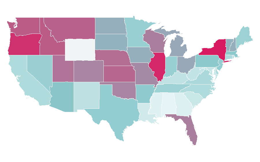 Affinity by region — Shuffleboard, United States