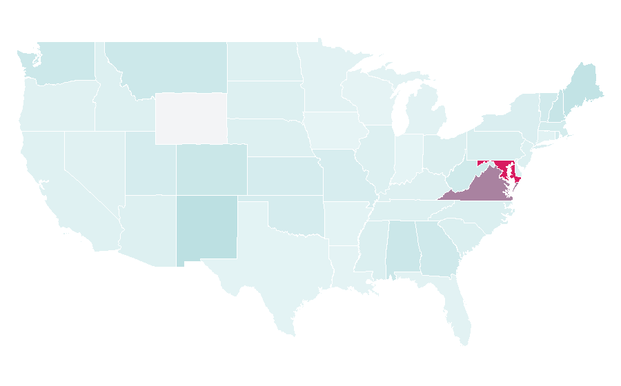 Affinity by region — Shutdown, United States