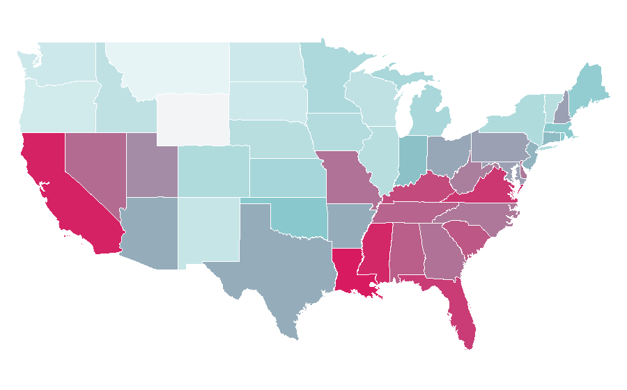 Affinity by region — Shutter (2008 film), United States