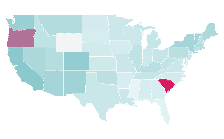 Affinity by region — Sid and Nancy, United States