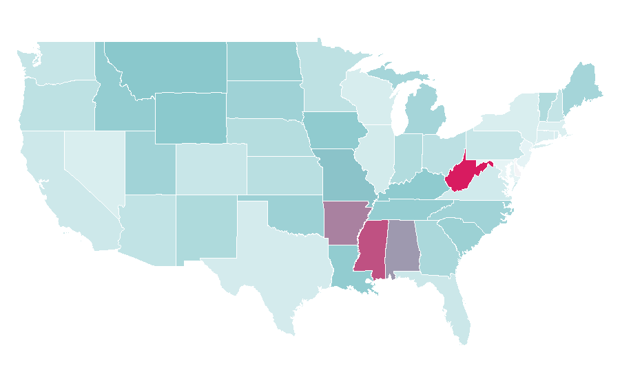 Affinity by region — Siddhartha (novel), United States