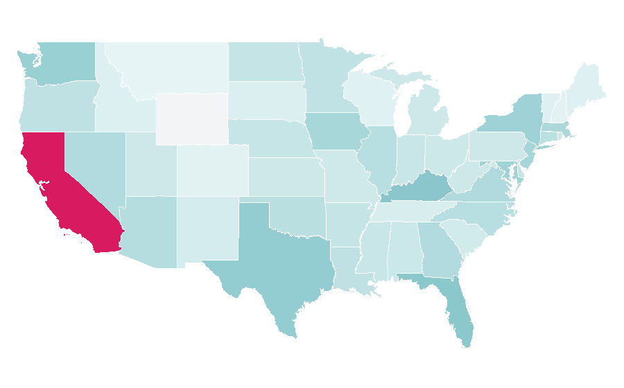 Affinity by region — Sideburns, United States