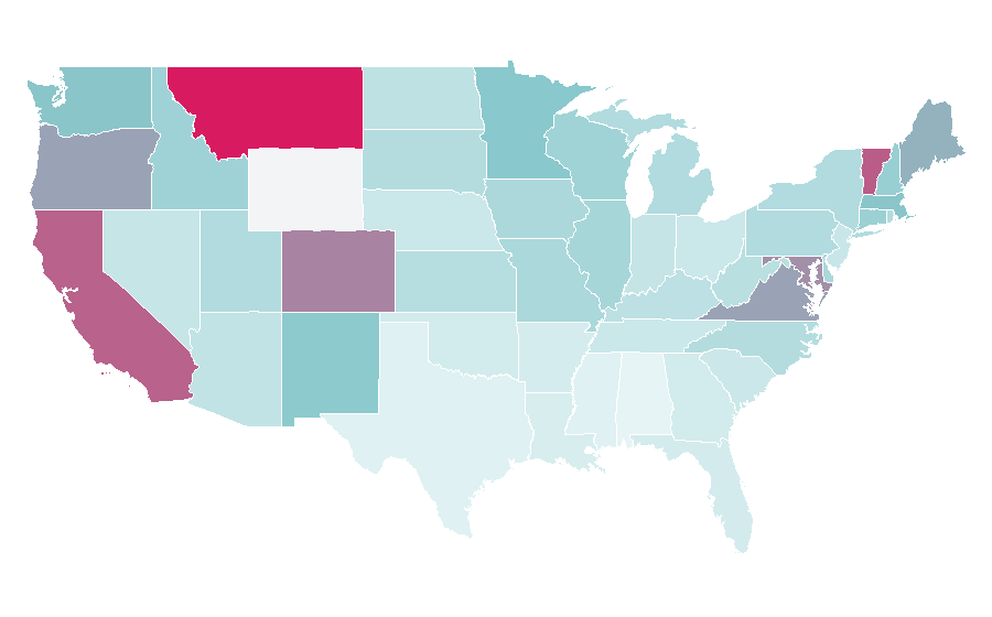Affinity by region — Sierra Club, United States