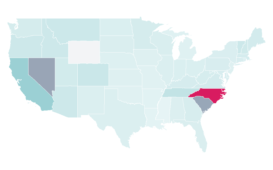 Affinity by region — Sierra Nevada, United States
