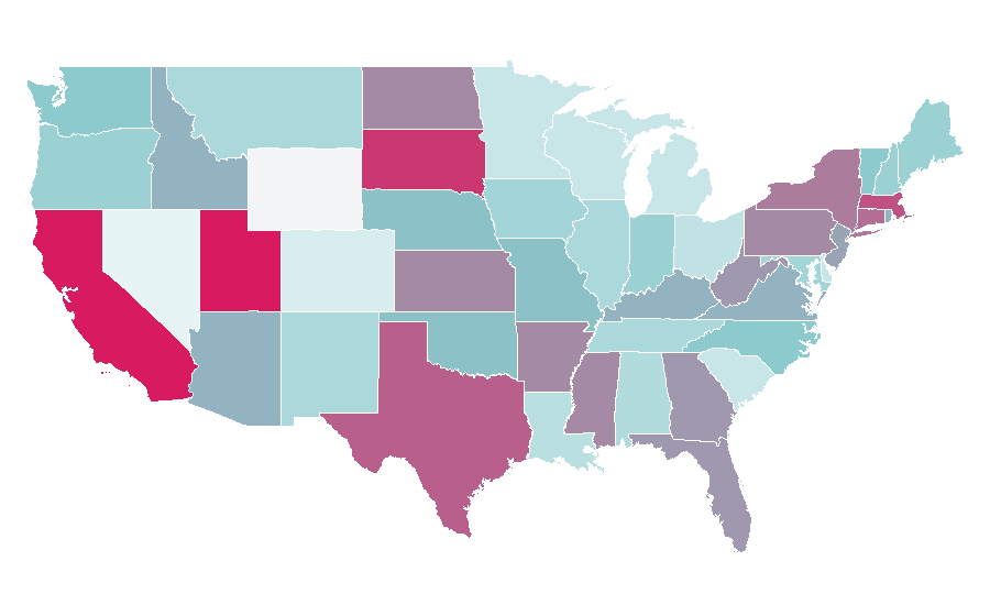 Affinity by region — Sigmund Freud, United States