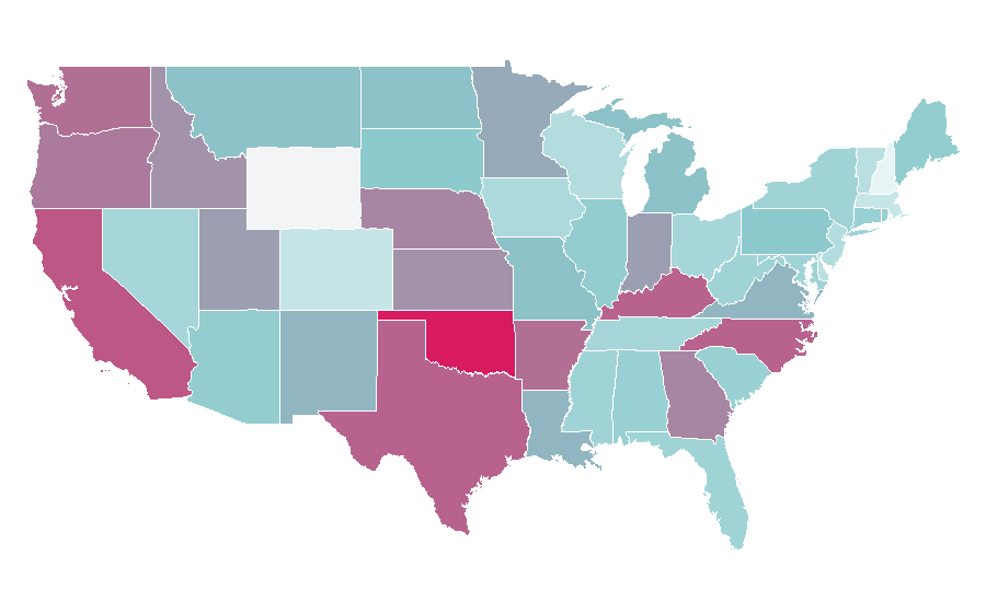 Affinity by region — Silence, United States