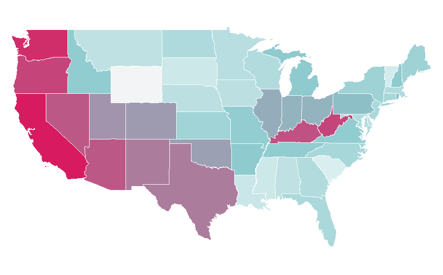 Affinity by region — Silent Hill 2, United States