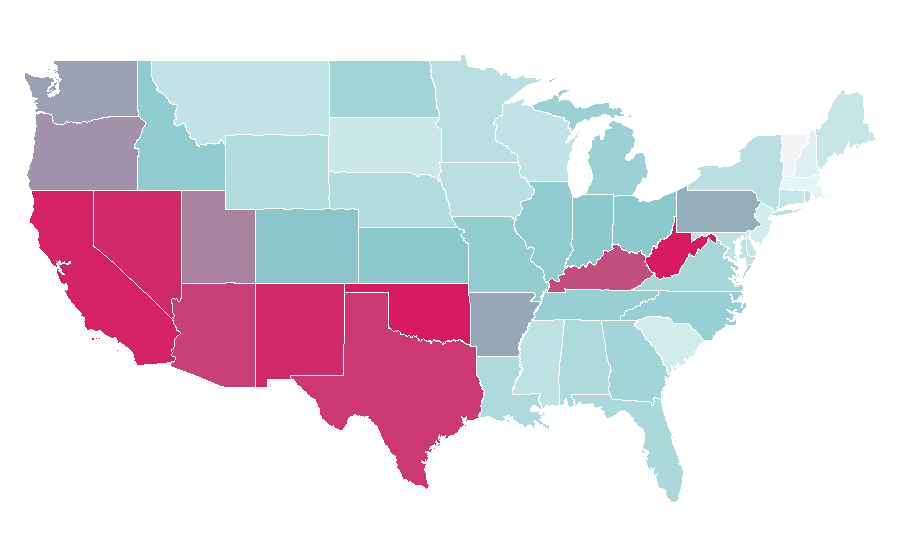 Affinity by region — silent hill, United States