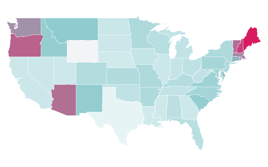 Affinity by region — Silent Witness, United States